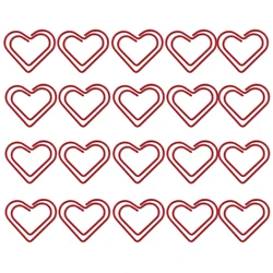 Clips de corazón metálicos pequeños para manualidades y álbumes
