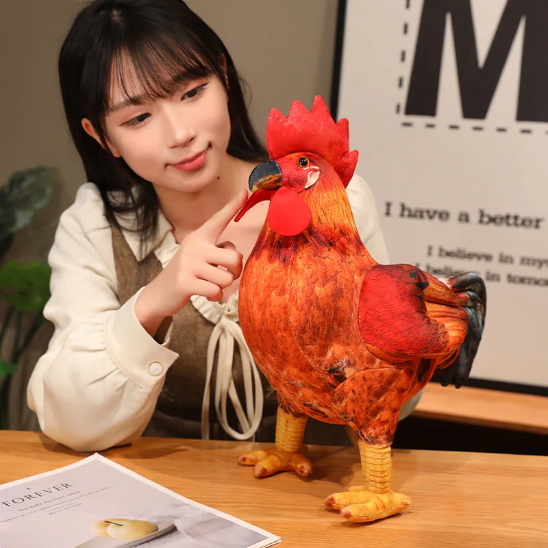 Peluche gallo suave para decorar la habitación, regalo - imagen 2