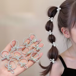 Diademas elásticas con perlas para niña – Diseño delicado