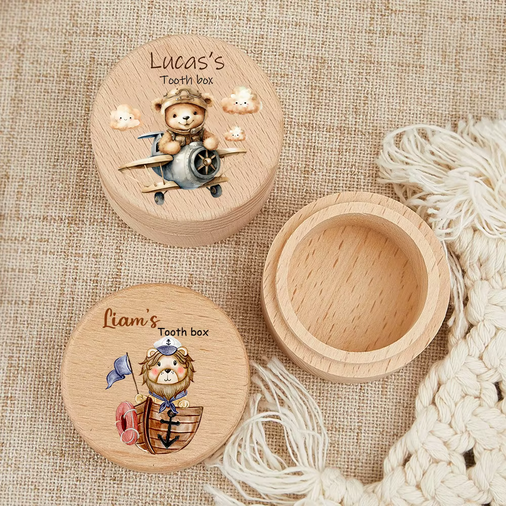 Caja de dientes de bebé personalizada con nombre - imagen 3