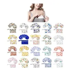 Almohadillas de lactancia de bambú reutilizables, suaves y transpirables