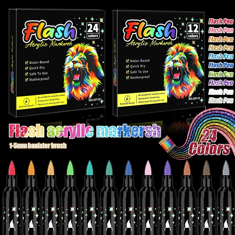 Rotuladores con purpurina de tinta a base de agua para arte - imagen 5