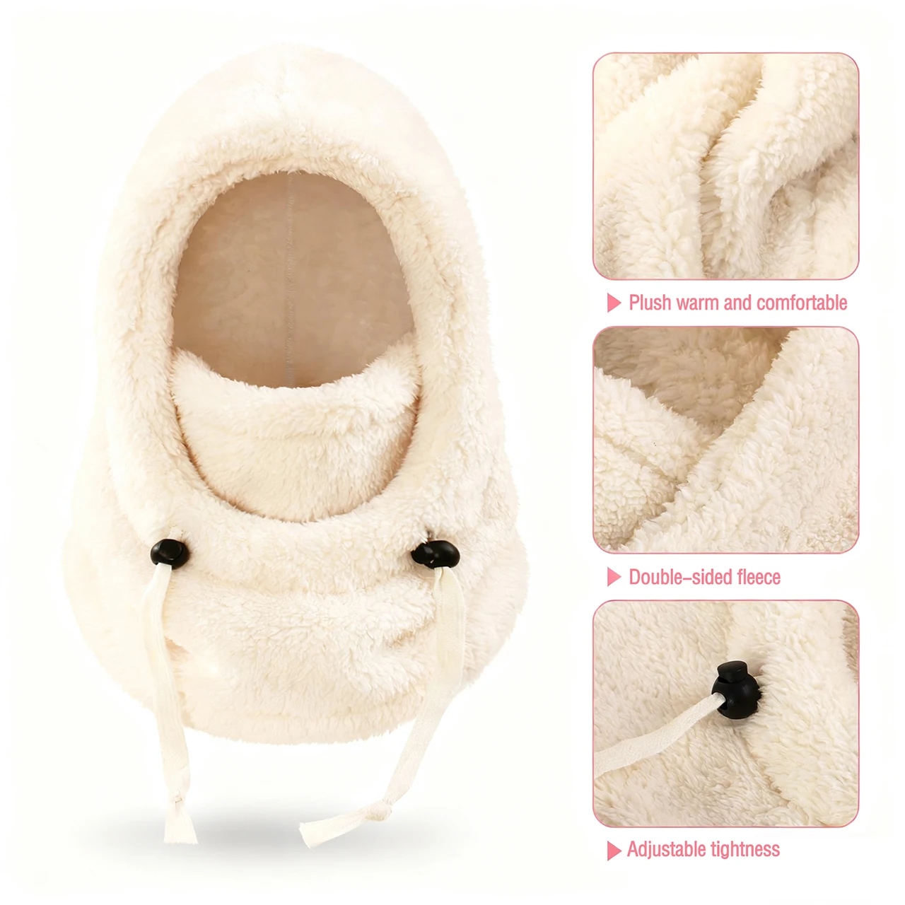 Set gorro y bufanda integrados a prueba de frío con orejeras para niños - imagen 2
