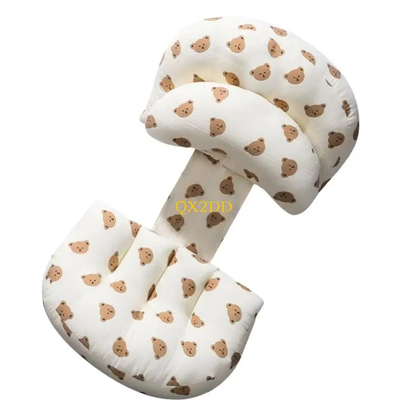 Almohada de maternidad QX2D con apoyo lumbar y funda de osos suave - imagen 2
