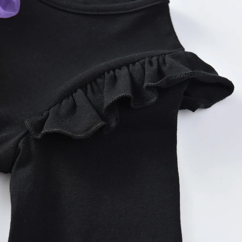 DXTON vestido Halloween para niñas con tutú de calabaza y araña
