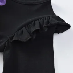 DXTON vestido Halloween para niñas con tutú de calabaza y araña