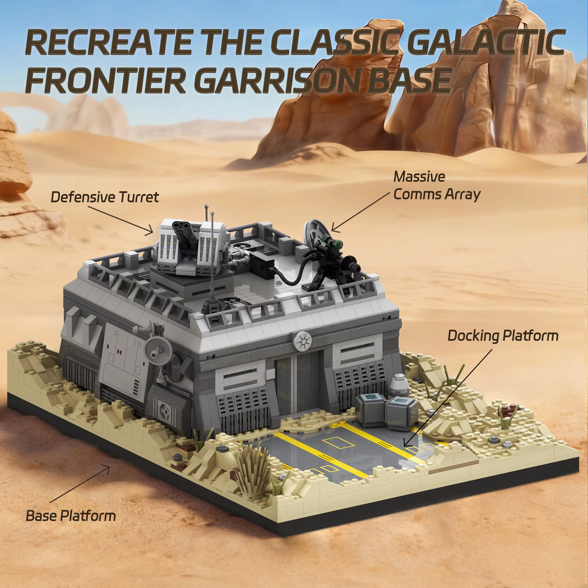 Bloques construcción espacio militar para base ciencia ficción - imagen 2