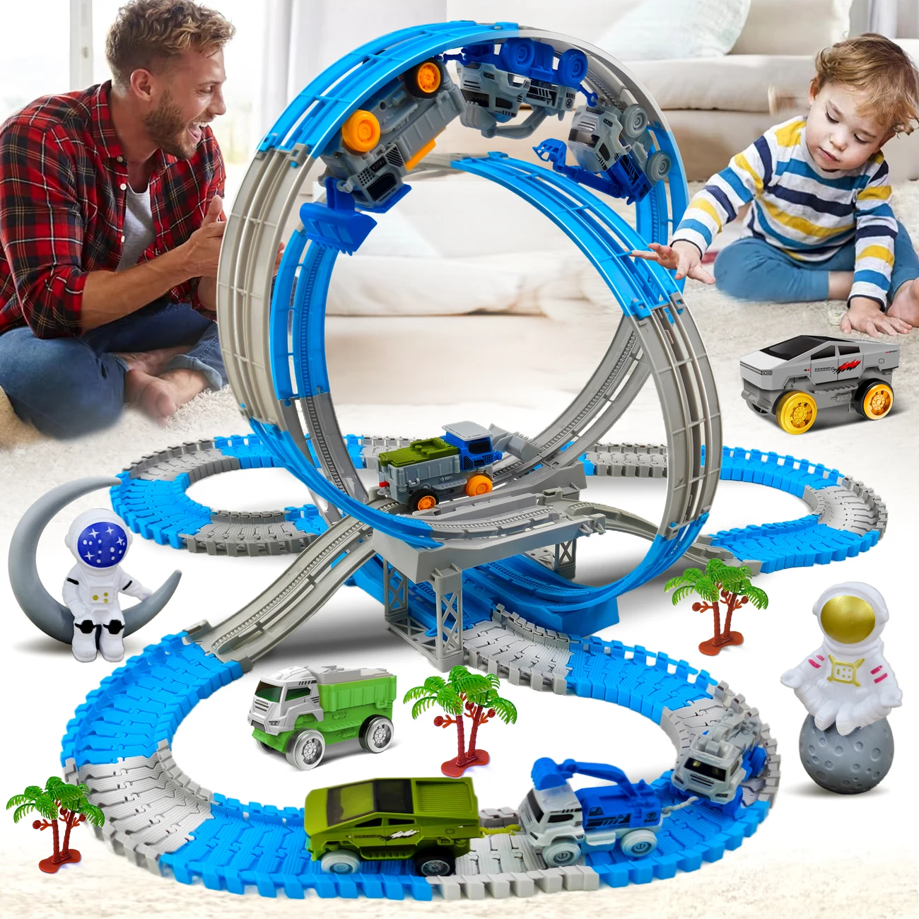 Tren de juguete eléctrico con excavadora antigravedad - imagen 5