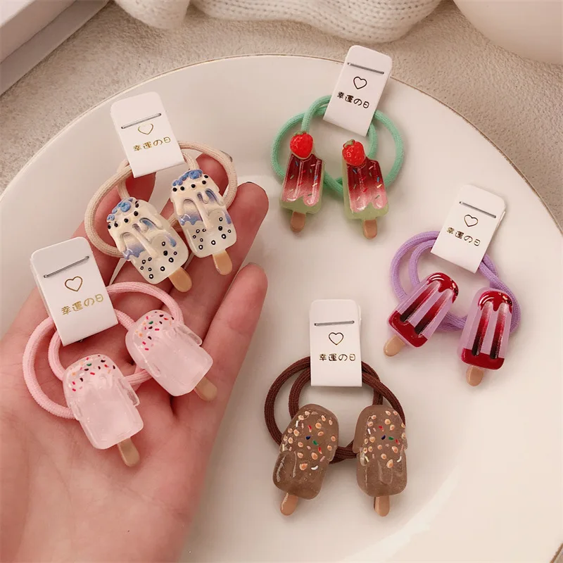 Coletero de helado con bandas elásticas para niñas pequeñas - imagen 3