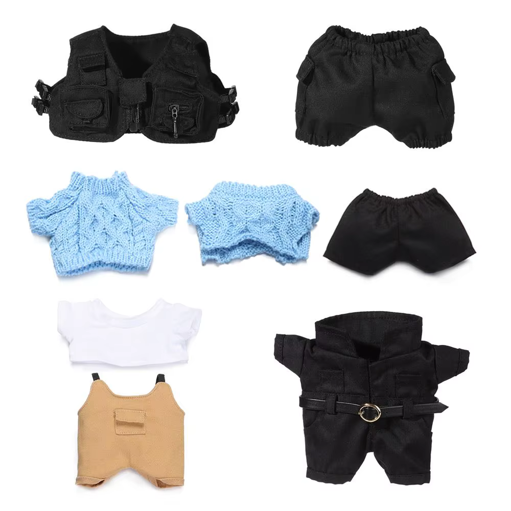Pack ropa completa para muñeca Idol 20 cm – Chaleco, shorts y suéter