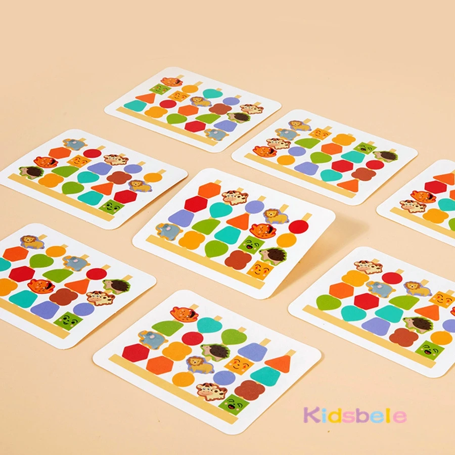 Juego Montessori de apilar y ordenar en madera con formas - imagen 4