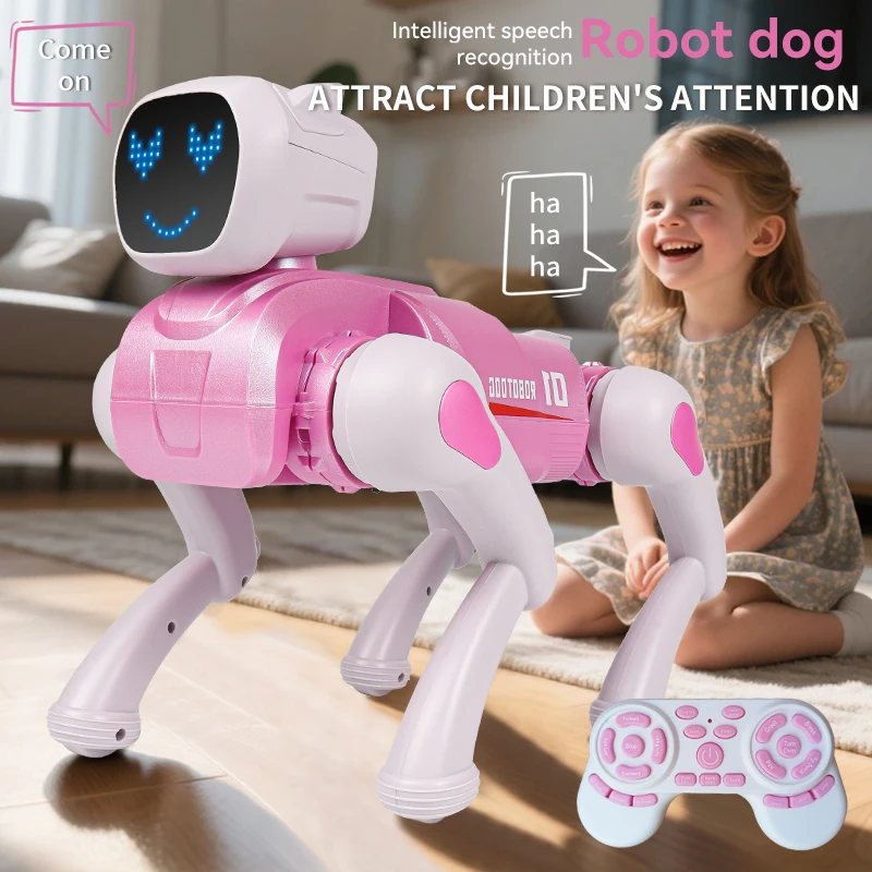 Robot perro programable con luz y control remoto para niños - imagen 5