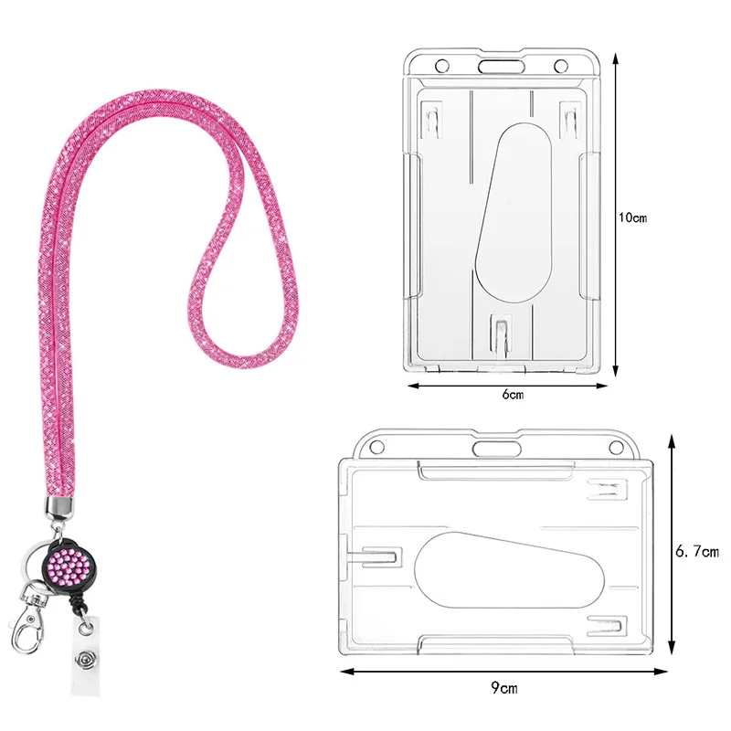 Porta credenciales con cordón y carrete retráctil para oficina - imagen 3