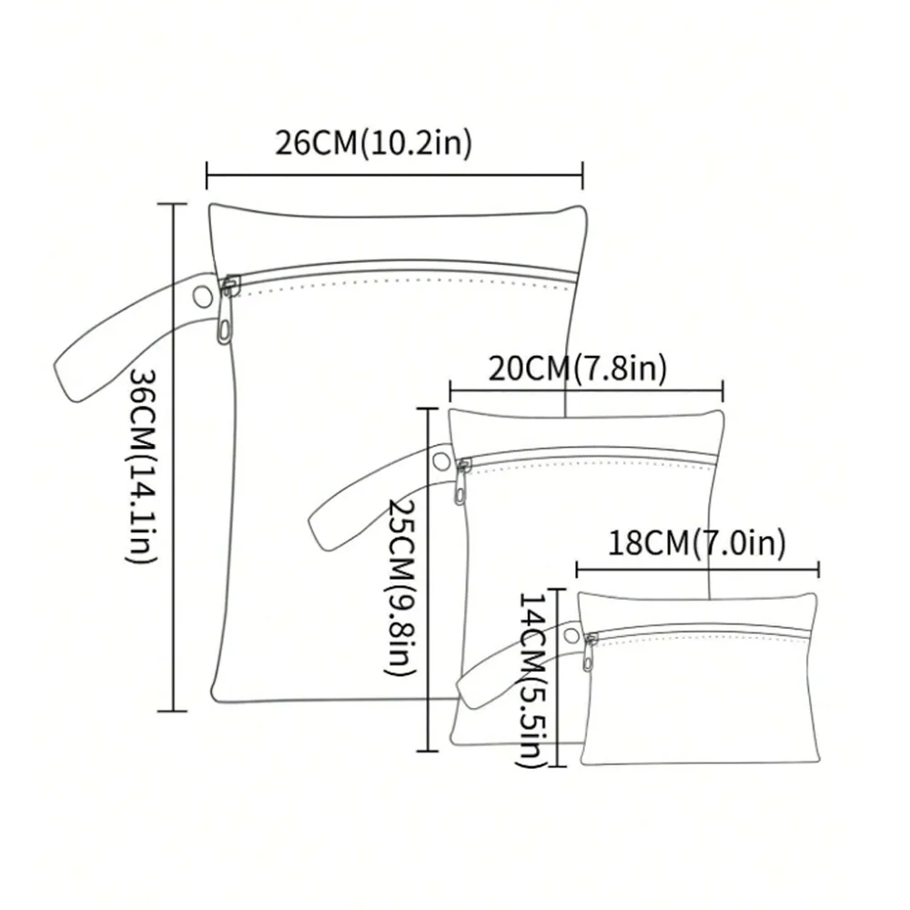 Elinfant Bolsa Impermeable Reutilizable para Pañales y Trajes de Baño - imagen 3