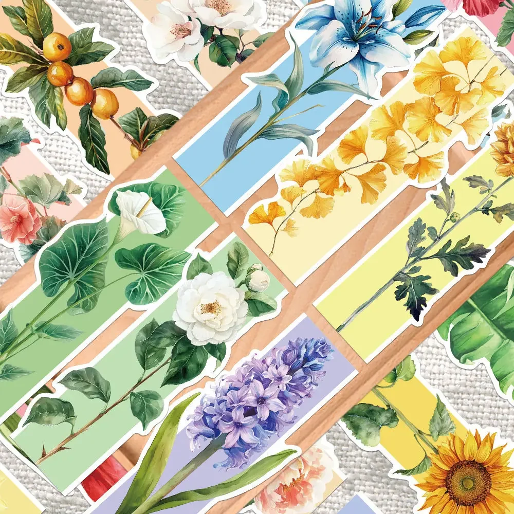 Marcapáginas floral para niños – Diseño original de flores de primavera - imagen 2