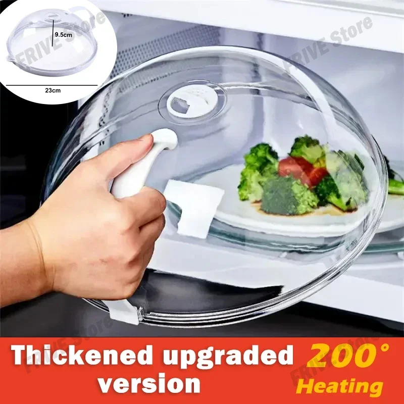 Tapa para microondas antiderrames sin BPA con mango y transparente - imagen 5
