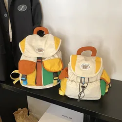 Mochila infantil gran capacidad con bloques de color para niñas