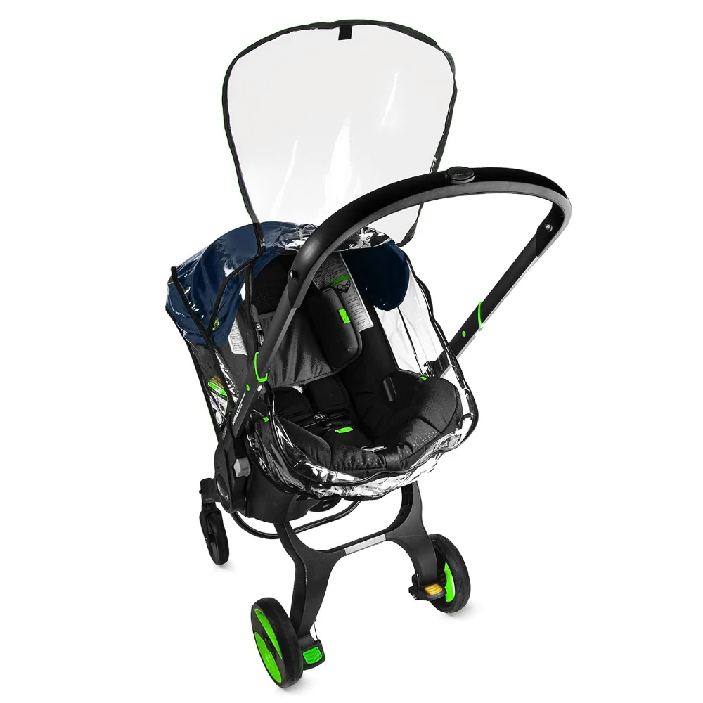 Doona y FooFoo – Chubasquero transparente grueso para cochecito de bebé - imagen 5