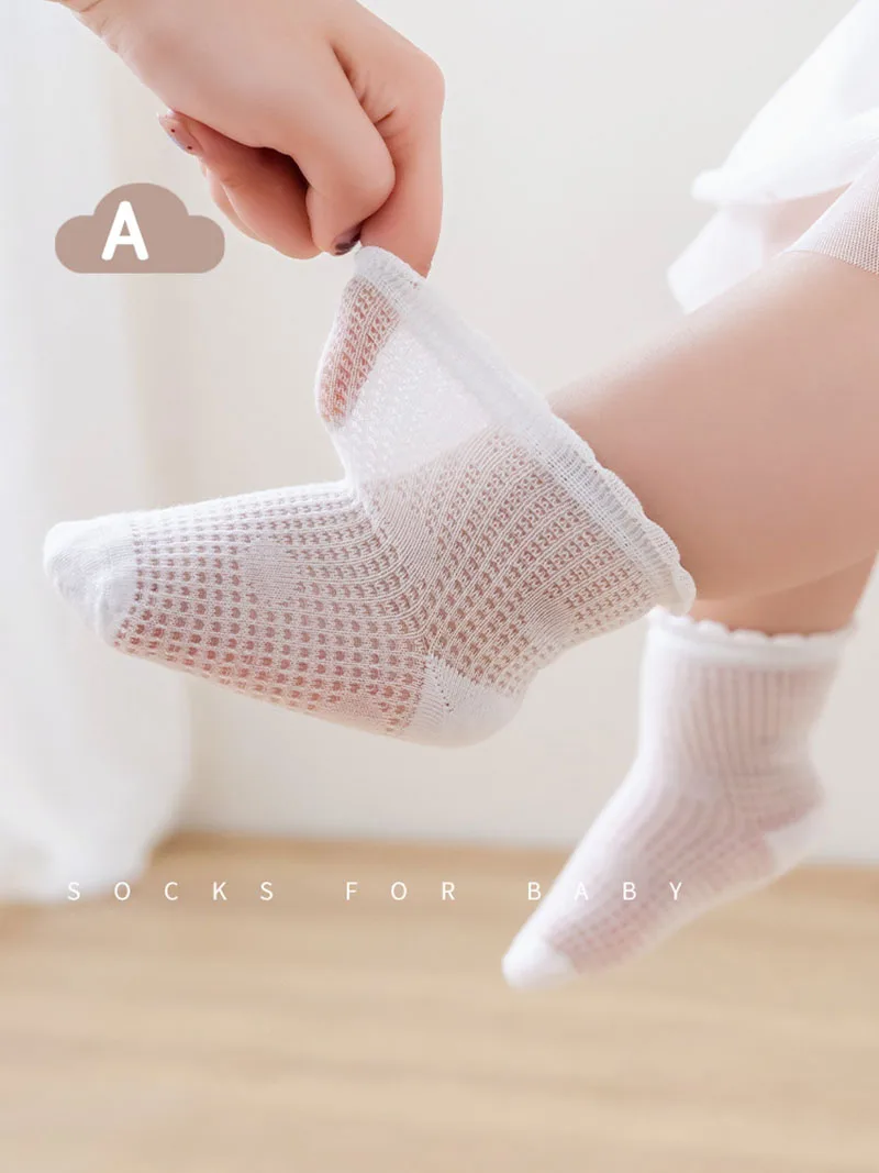 Calcetines altos de verano malla ventilada hasta la rodilla - imagen 3