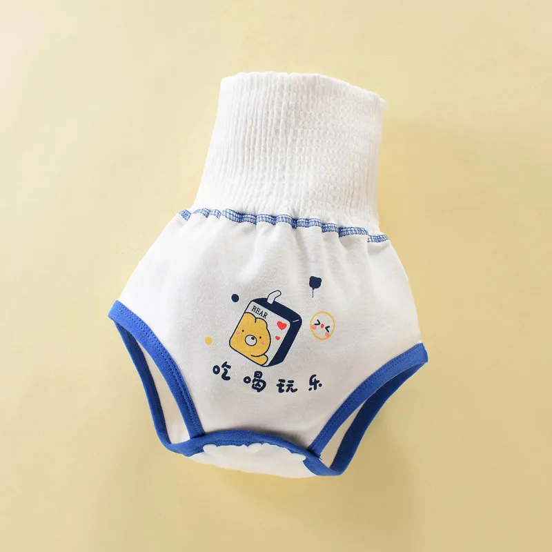 Pantalones entrenamiento bebé con protección del vientre algodón - imagen 3