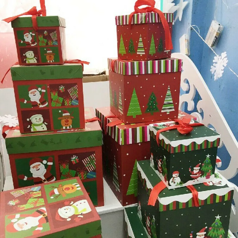 Cajas de regalo plegables personalizadas para Navidad infantil - imagen 4