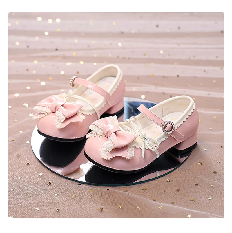 Zapatitos de primavera con lazo para niña – Antideslizantes - imagen 2