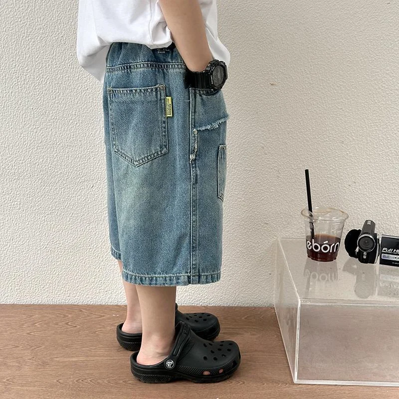 Pantalones cortos de mezclilla para niños – Verano casual - imagen 5