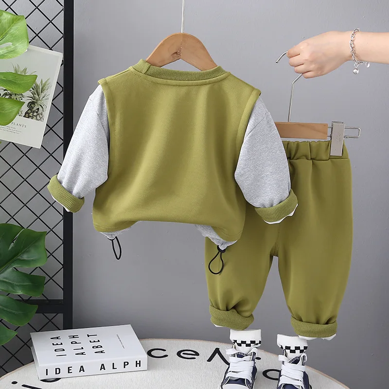 Conjunto bebé de primavera y otoño – camiseta informal con pantalón - imagen 2