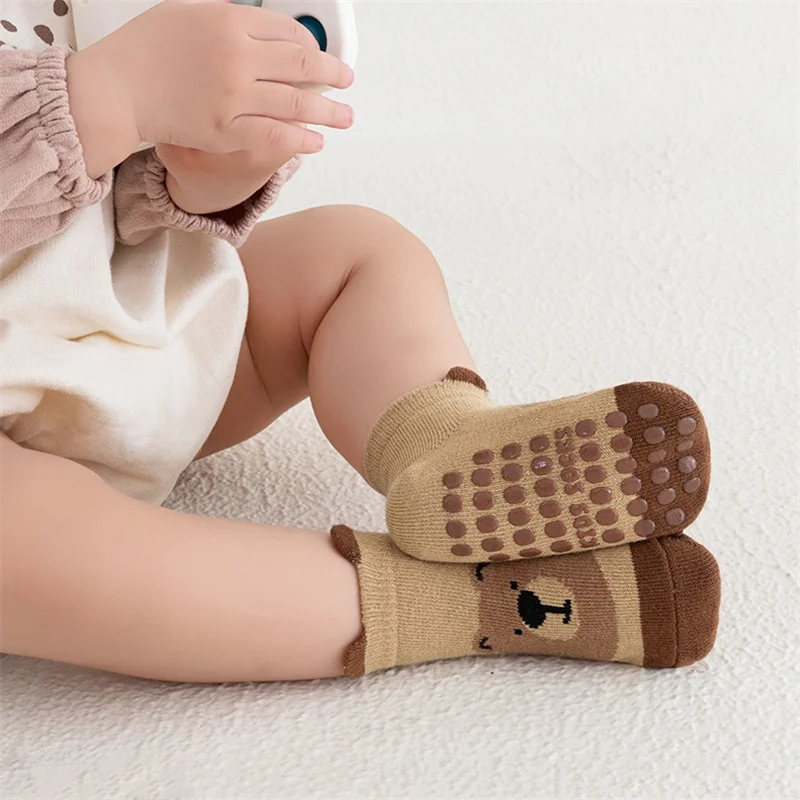 Calcetines antideslizantes de algodón para bebé - Suelo divertido - imagen 2