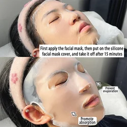 Mascarilla facial de silicona para bebé reutilizable y antiarrugas