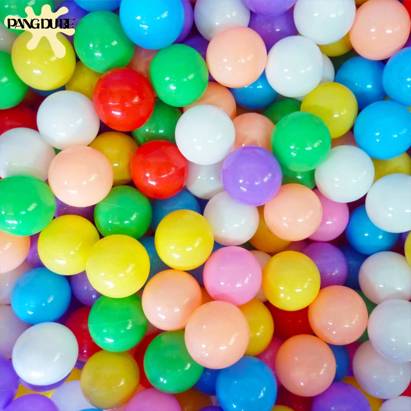 Bolas de piscina segura para bebés – 5,5 cm suave ecológica color oceano