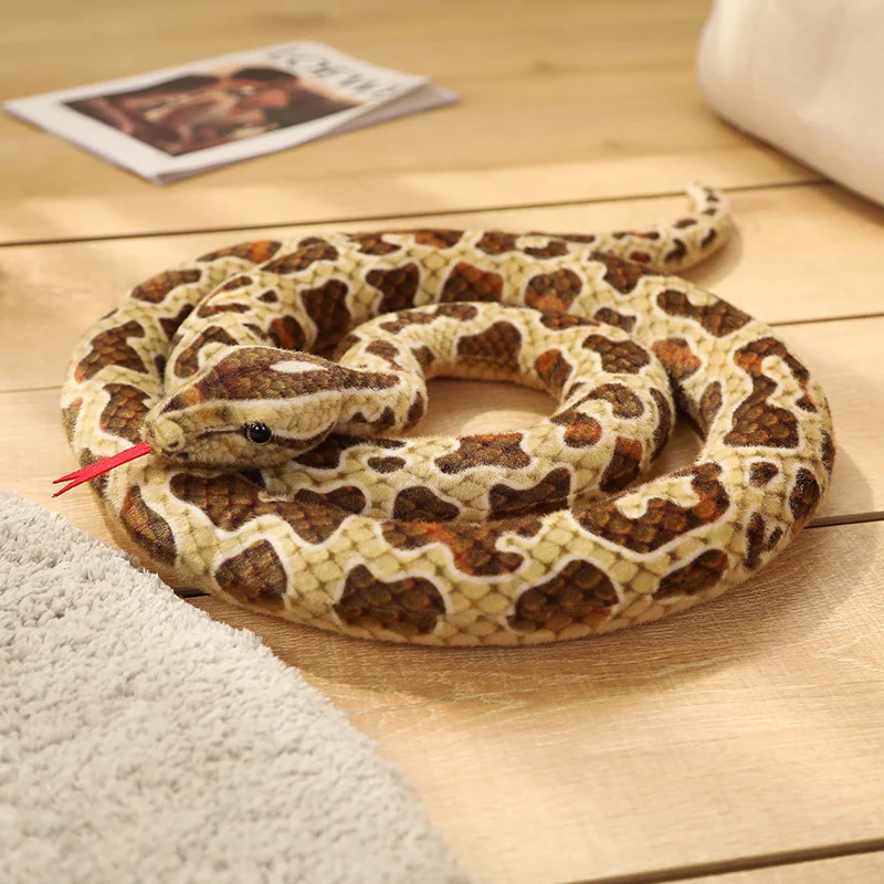 Peluche serpiente gigante de colores, juguete suave para regalo - imagen 2