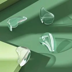 Protector de esquinas de mesa de silicona transparente para bebés