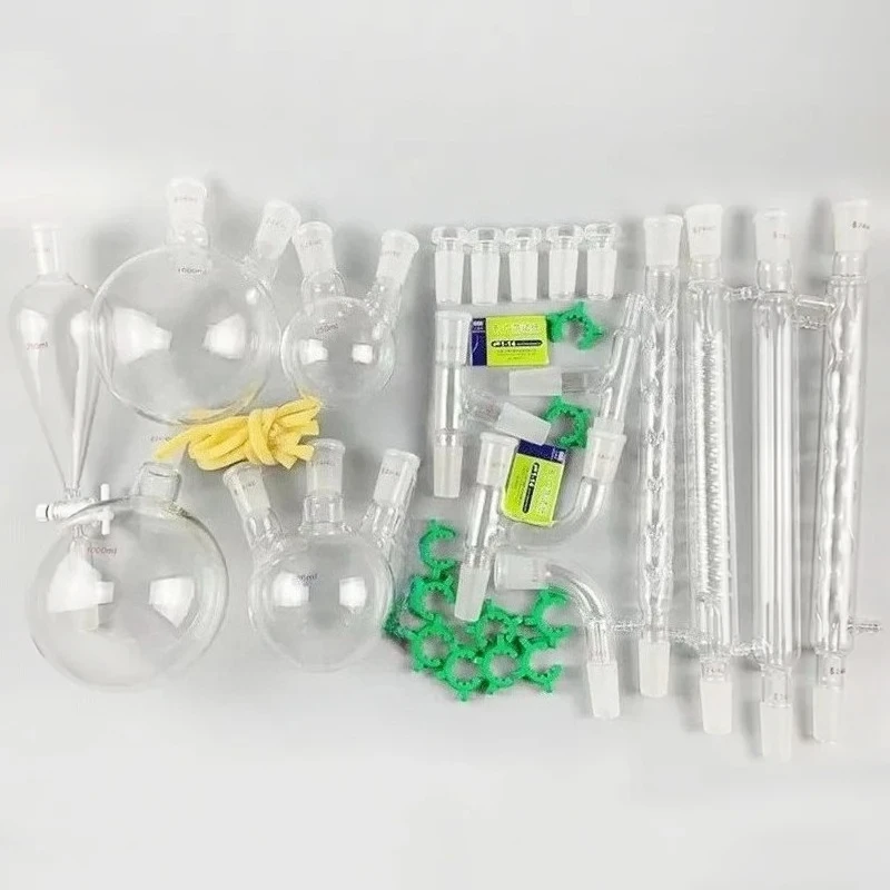 Kit de destilación en vidrio borosilicato con juntas - imagen 4