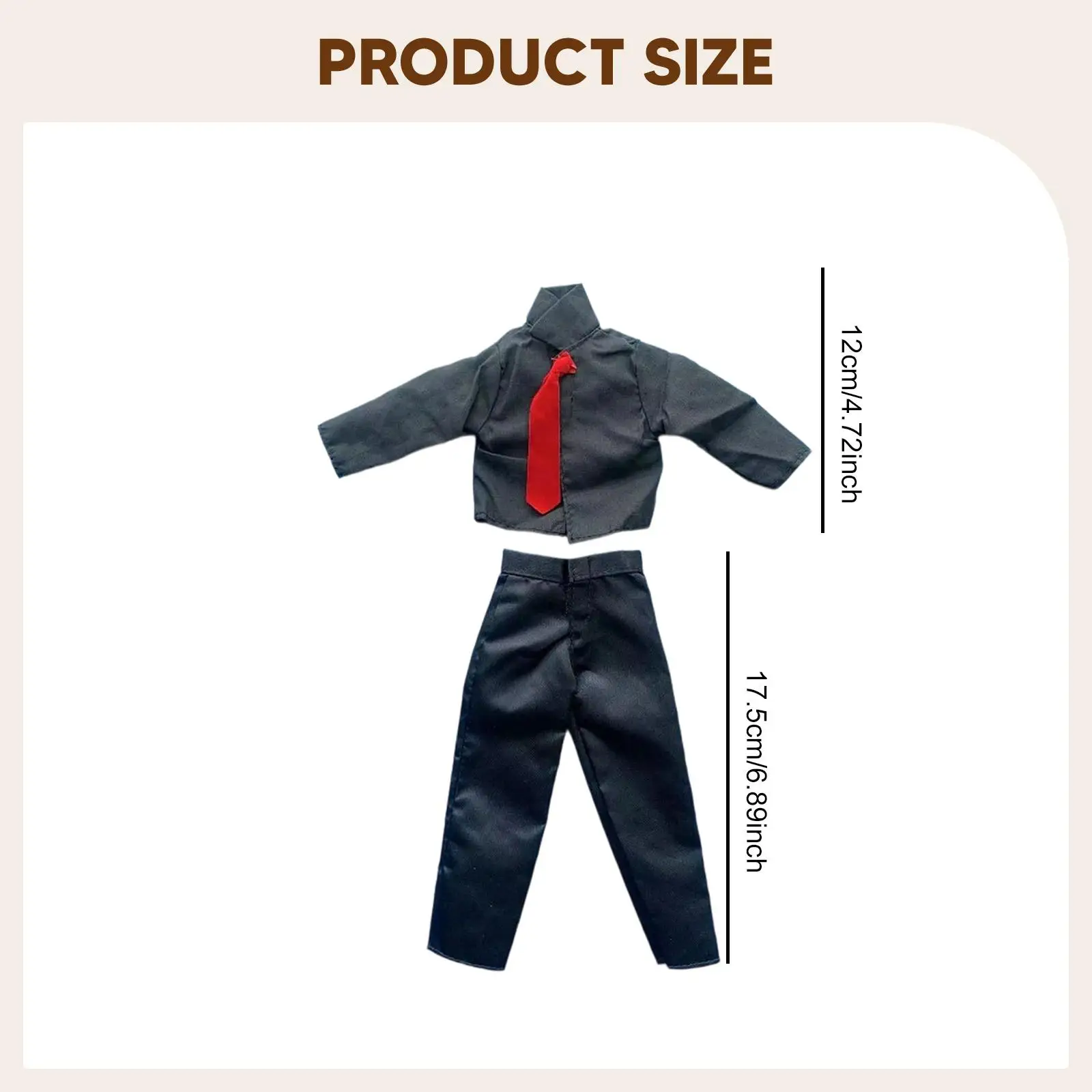 Conjunto de top y pantalones para ropa de muñeca - imagen 3