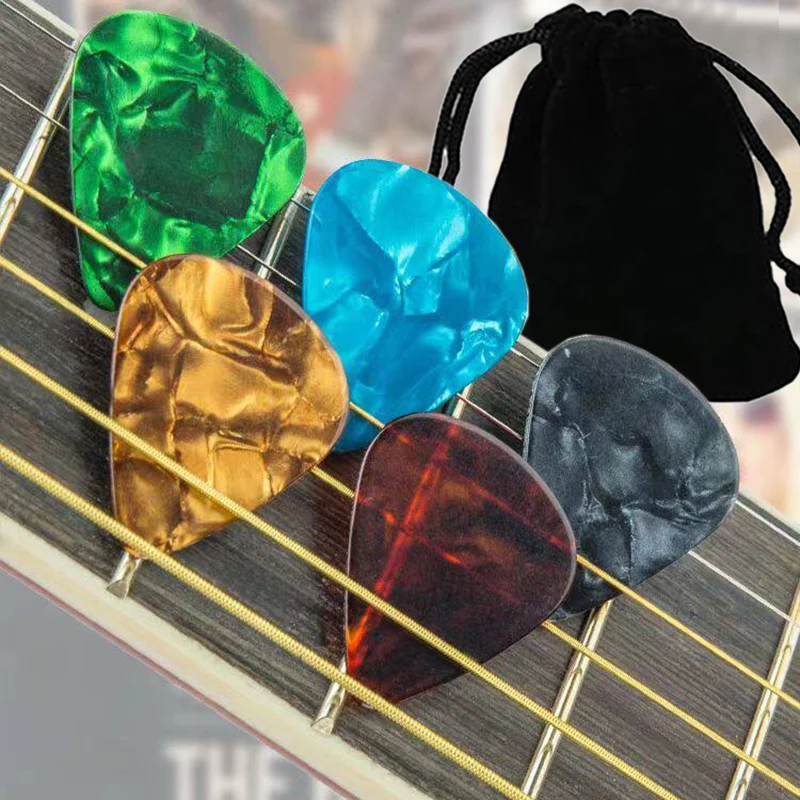 Púas de guitarra de celuloide TMZ para eléctrica y bajo - imagen 3