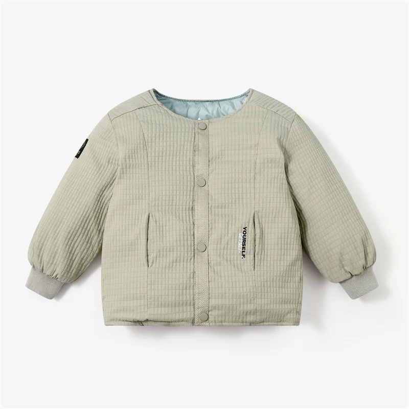 Chaqueta acolchada de algodón estilo baseball antiviento para niños - imagen 4