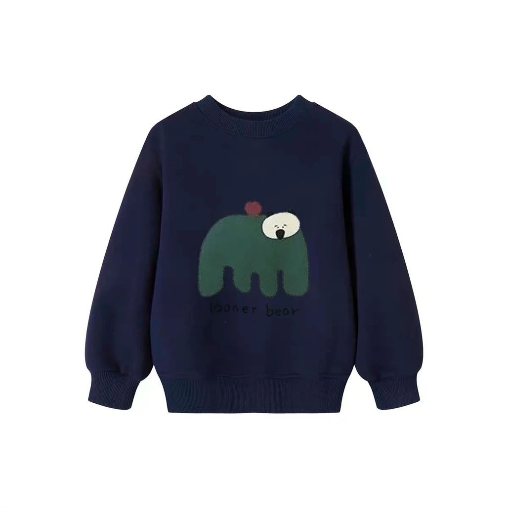 Sudadera bebé con capucha estampado de otoño – manga larga