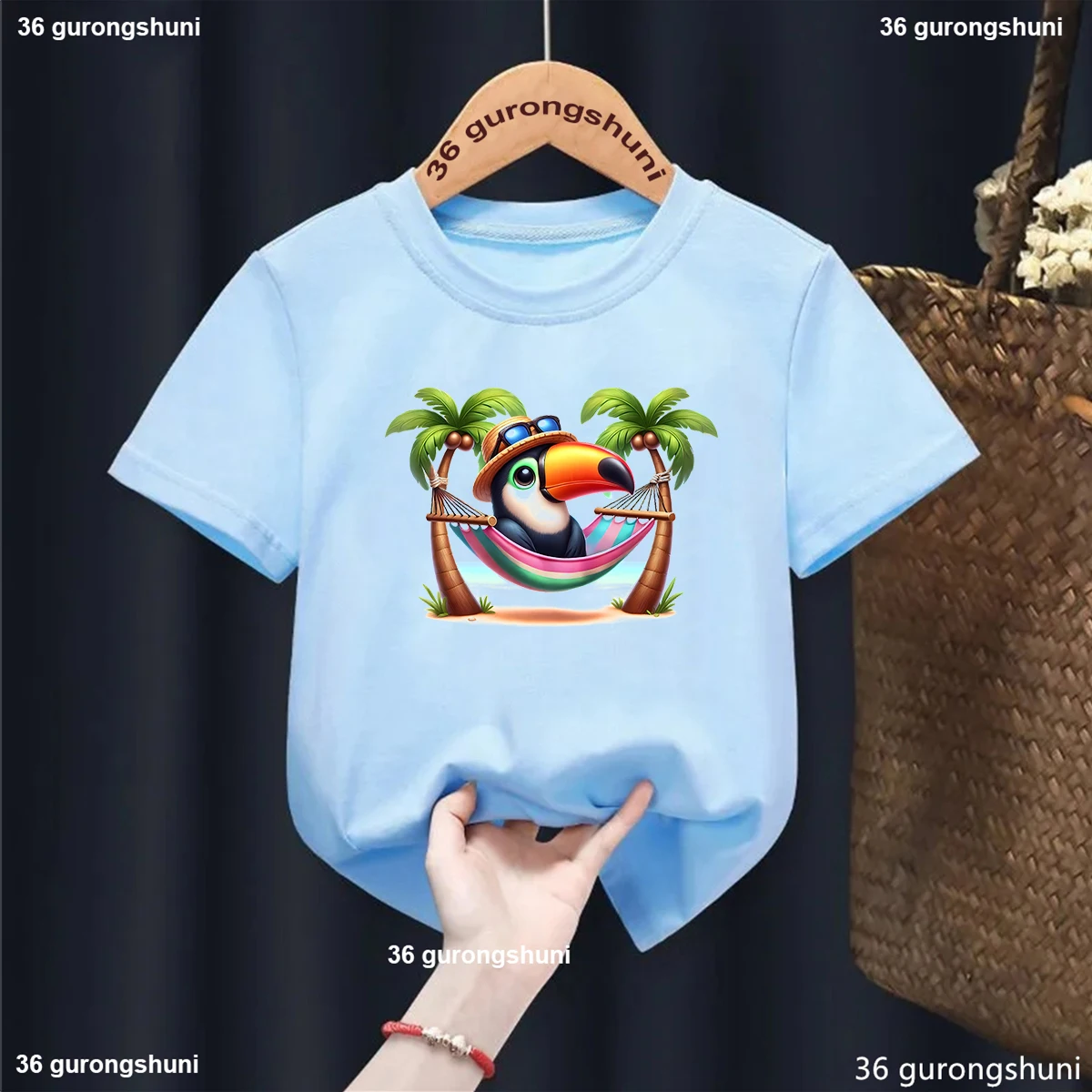 Camiseta de algodón arcoíris para niño - Verano - imagen 4