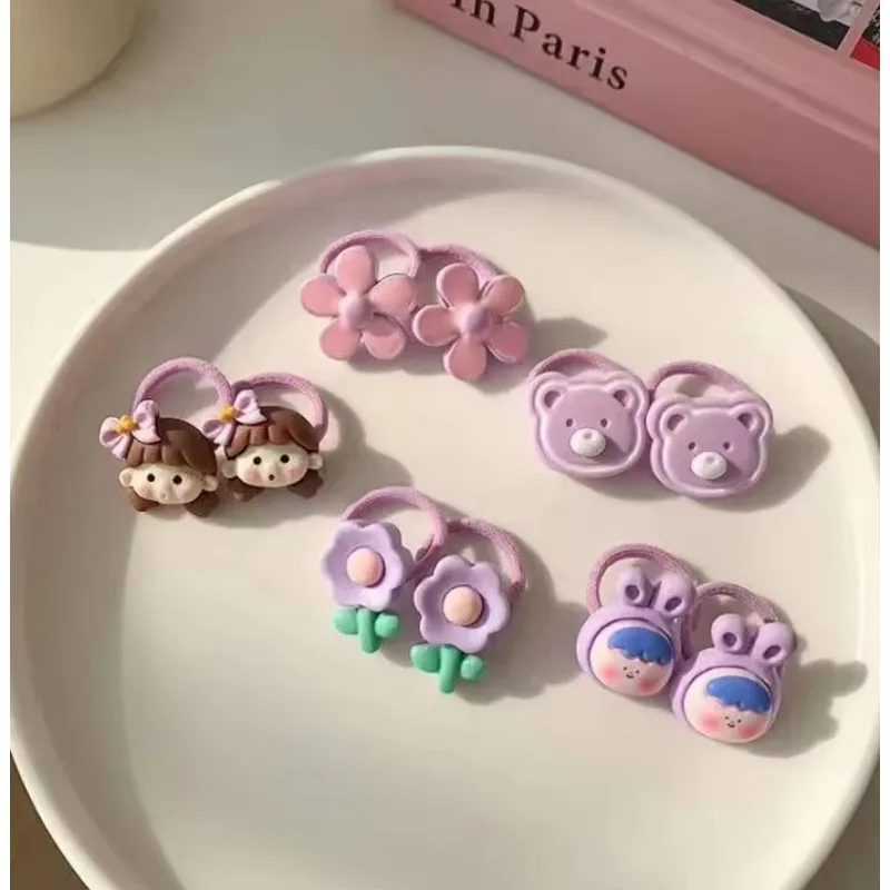 Bandas para el cabello infantiles con dibujos animados suaves - imagen 3