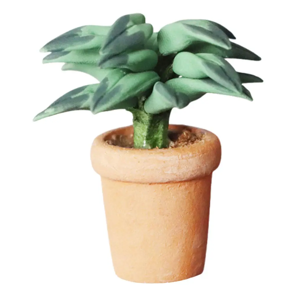 Bonsái artificial en maceta para casa de muñecas – mini decor - imagen 3
