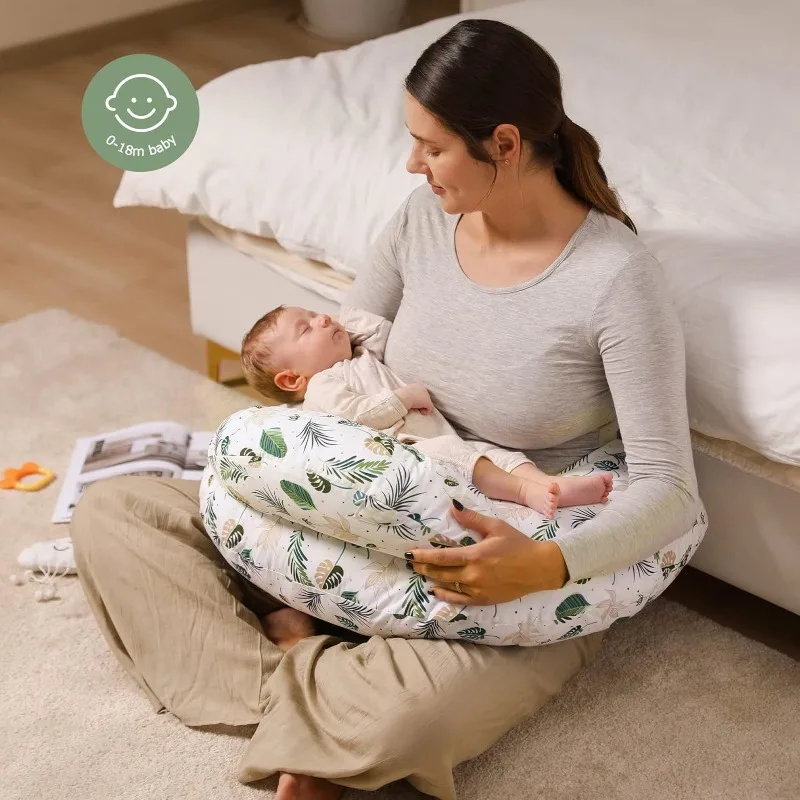 Almohada de lactancia multifuncional para embarazo y descanso