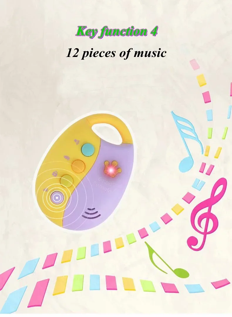 Llave musical de coche con voz remota inteligente para bebé - imagen 5