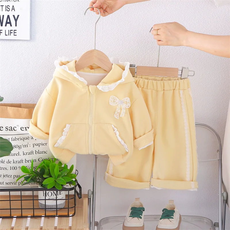 Conjunto de bebé primavera informal con abrigo de capucha - imagen 4