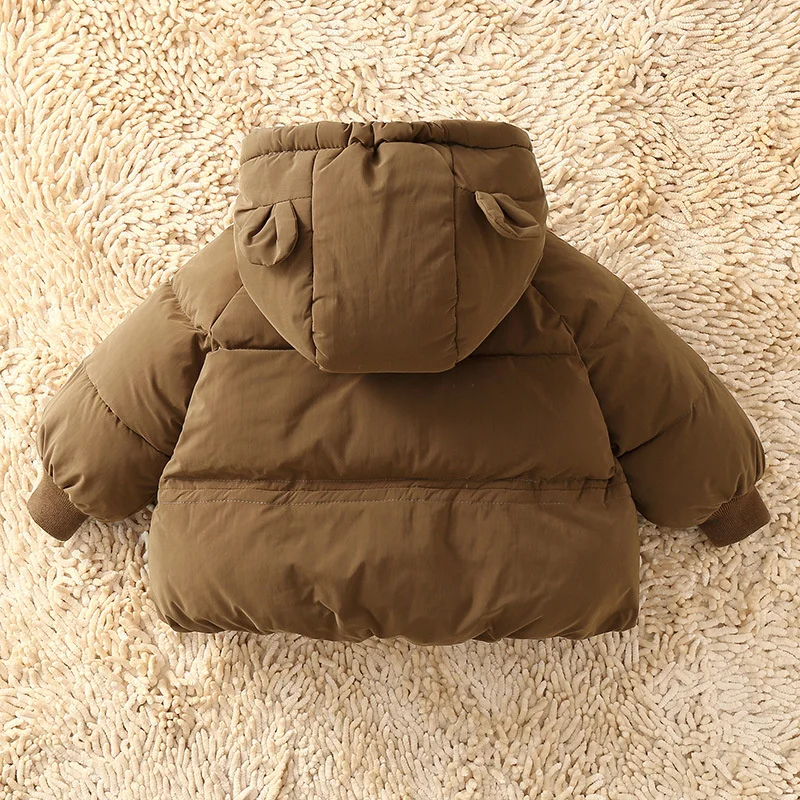 Abrigo de plumón con capucha para bebés y niños de invierno - imagen 5