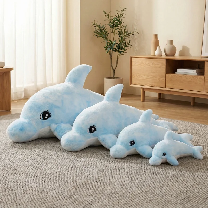 Peluche gigante de delfín de dibujos animados para regalo
