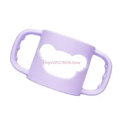Soporte para biberón con funda de silicona antideslizante