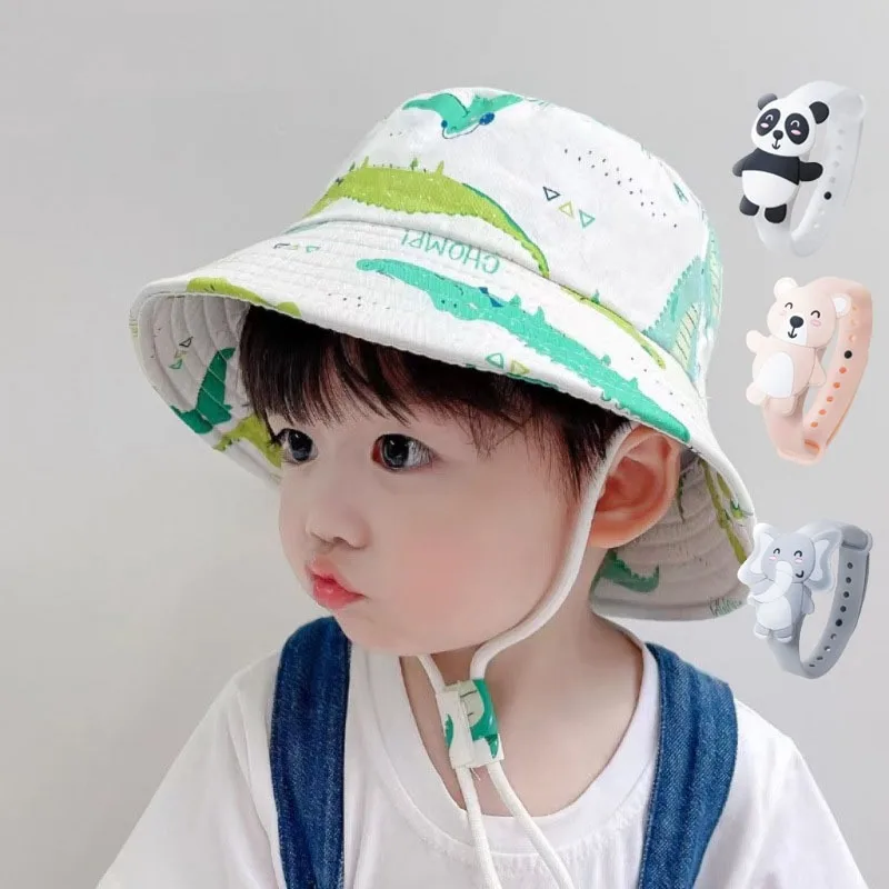 Gorra de pescador bebé algodón con dibujos y protección solar - imagen 4