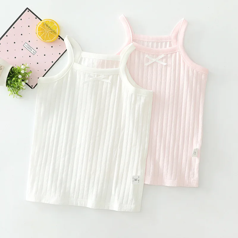 Conjunto infantil tirantes finos algodón transpirable para niña - imagen 3