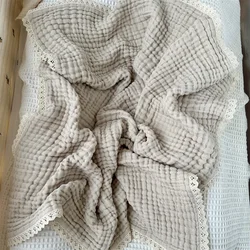Toalla de baño y manta muselina para bebé recién nacido